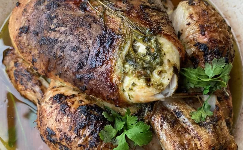Garlic & Chive Butter Stuffed Chicken
