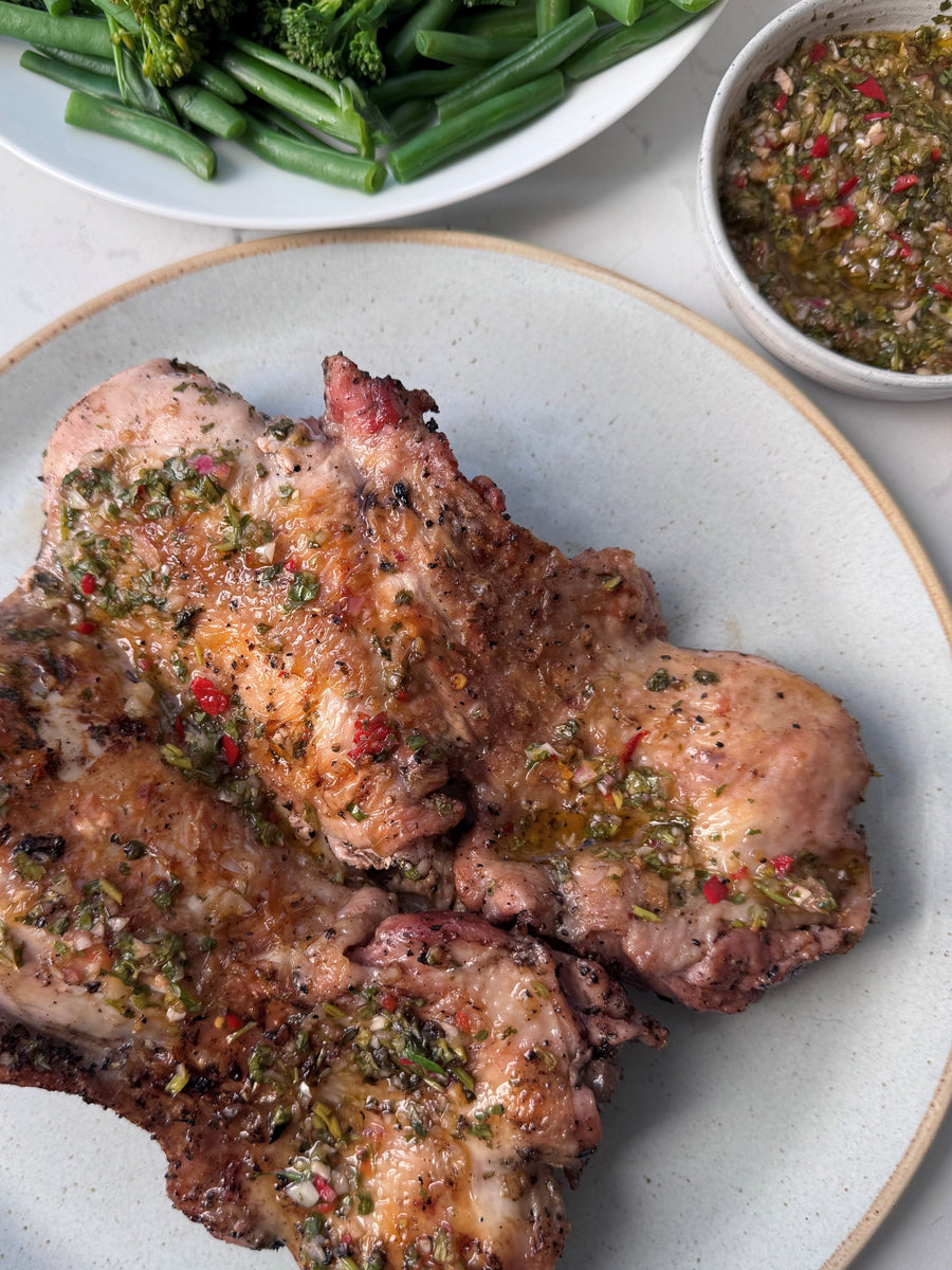 Herb Fed Flat Iron Chicken 