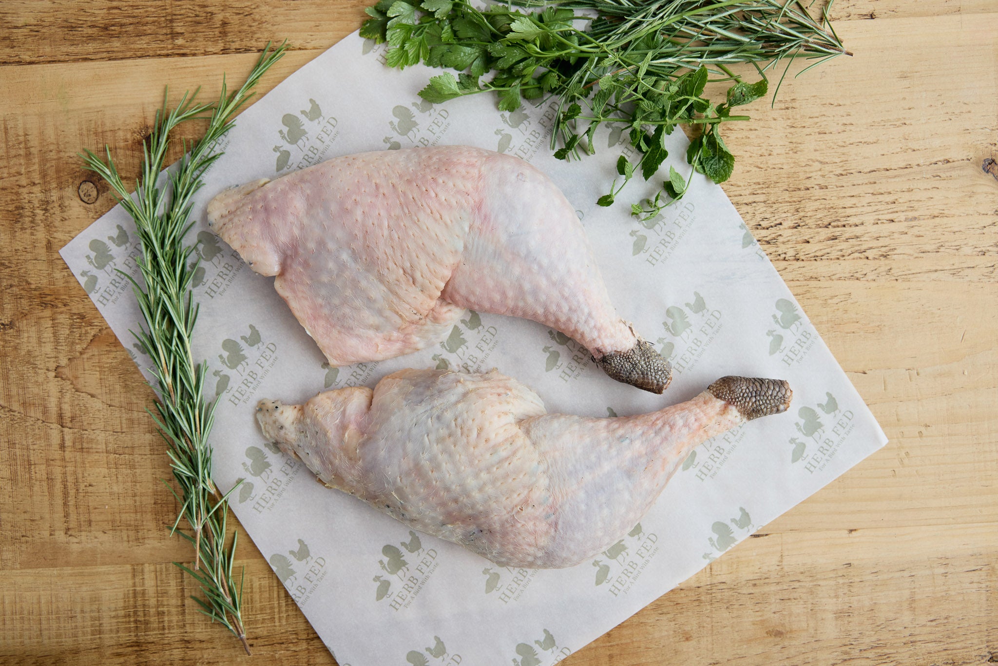 Herb Fed Bronze Turkey legs – Frozen image 0