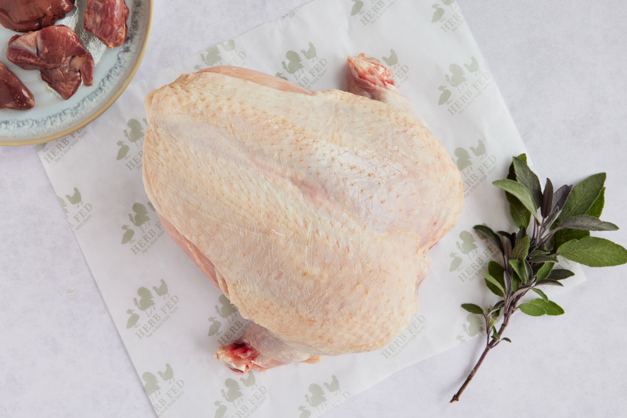 Herb Fed Christmas Rooster Crown with giblets | Herb Fed Poultry 