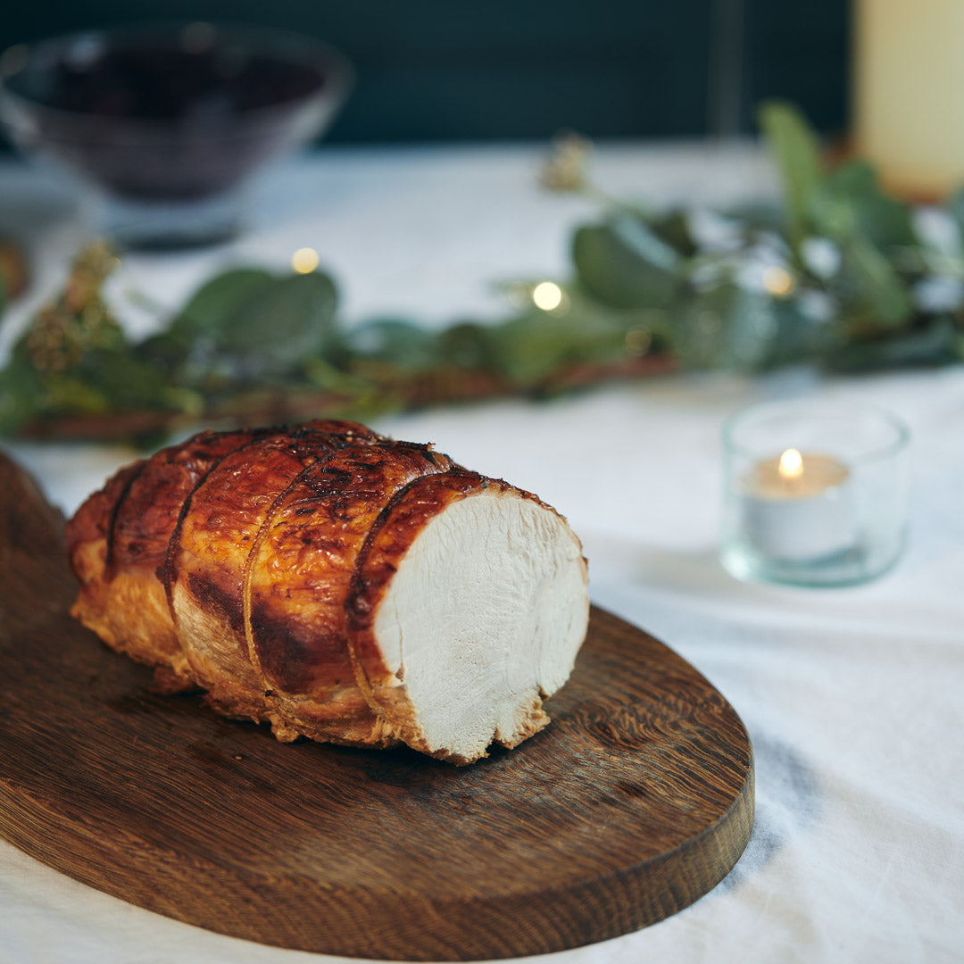 A roast, carved turkey joint | Herb Fed Poultry