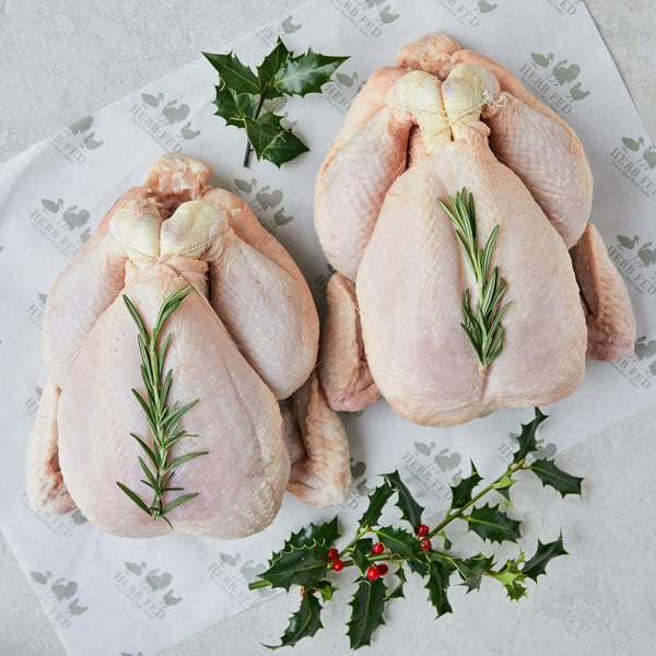 Christmas Special – 2 x extra large whole Herb Fed free range Chickens