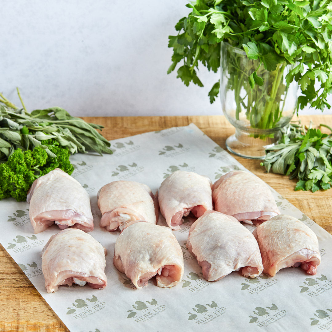 Herb Fed Oyster Cut Chicken Thighs image 0