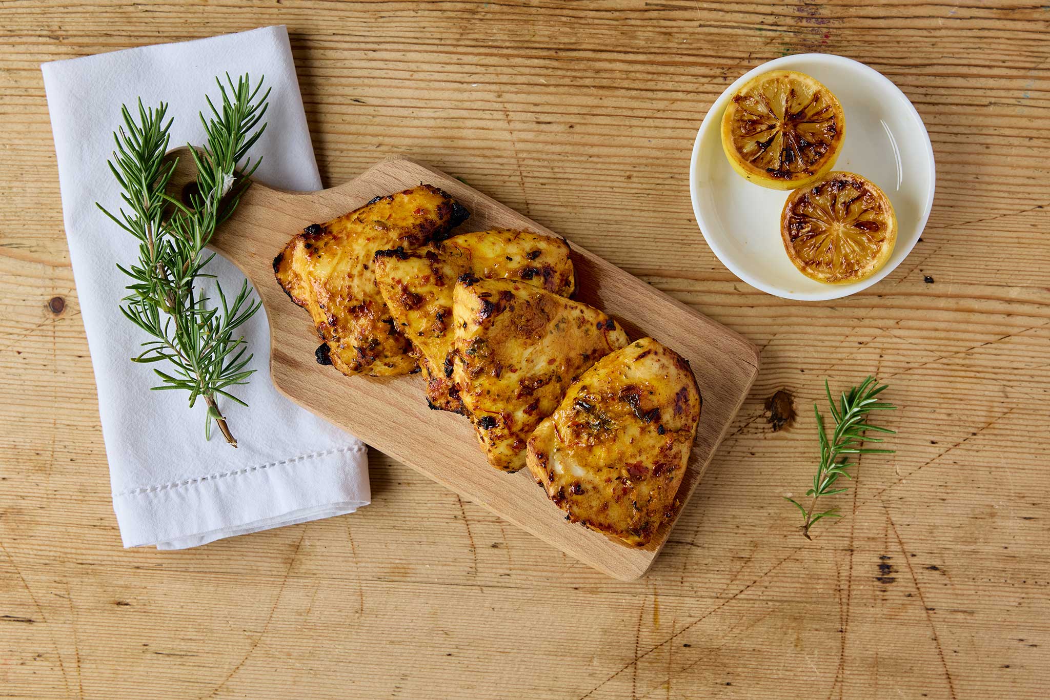Harissa, lemon & fennel flatties