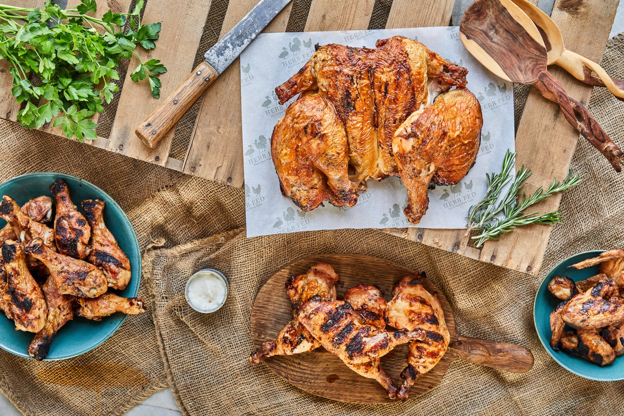 Herb Fed BBQ Chicken Feast Box