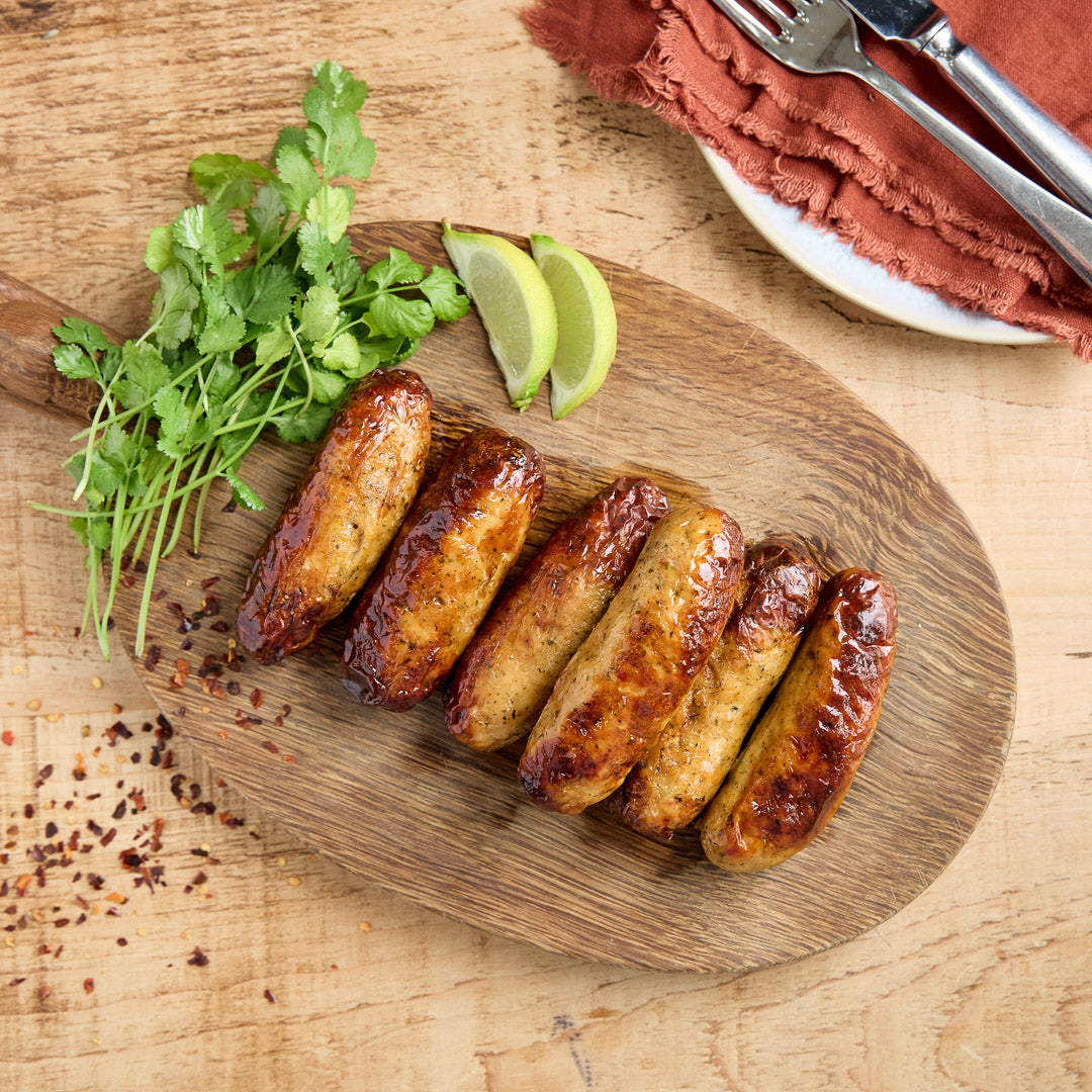 Thai Chilli, Lime & Coriander Chicken Sausages