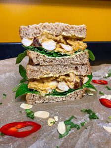 herb fed coronation chicken sandwich