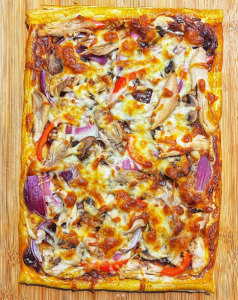 bbq chicken tart 
