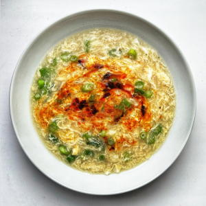egg drop soup from our 2K Chicken Challenge